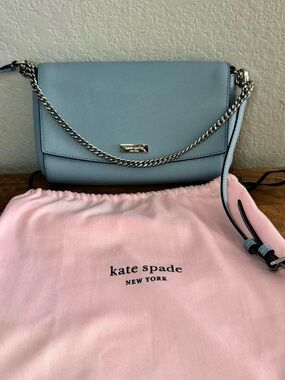 kate spade Blue Leather Chain Crossbody Bag